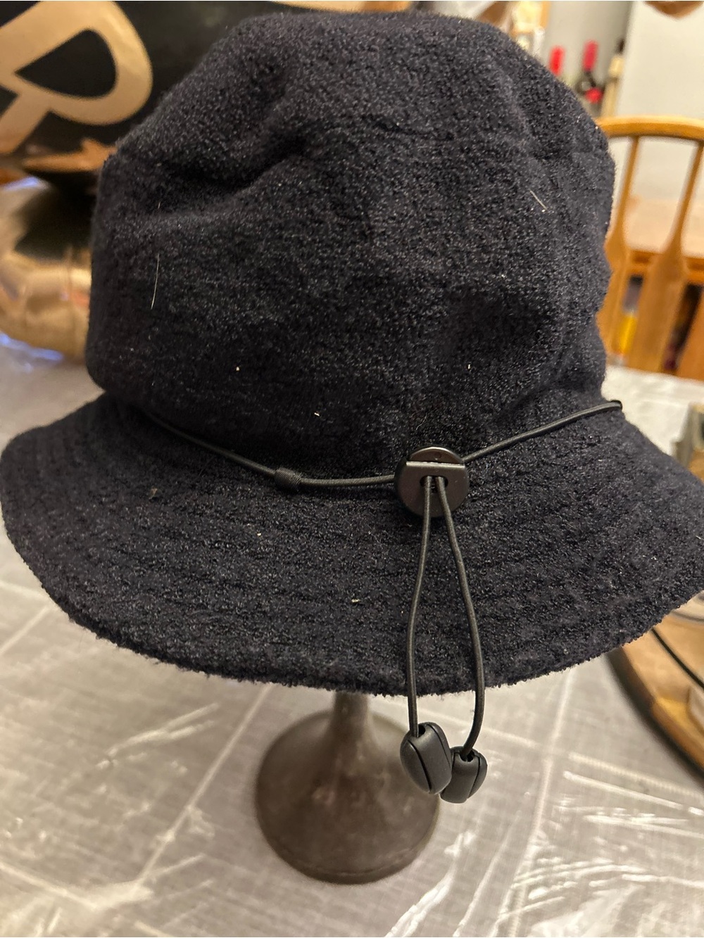 Avenue Black Textured Bucket Hat